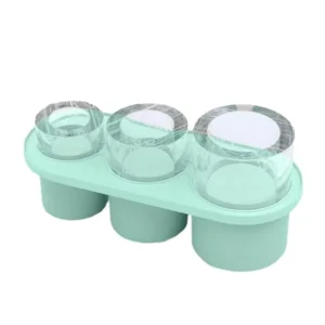 Lce Cube Tray for Tumbler Cups Reusable Cylinder Silicone Ice Cube Molds with Lid for Drink Juice Coffee