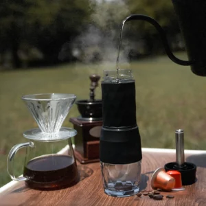 Portable Coffee Machine Hot/Cold Water Manual Espresso Maker For Capsule & Ground Hand Press Brewer hiking Travel