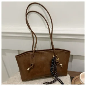 Fashion New Large Capacity Work Shoulder Bag Solid Color Simple Lady Handbags PU Leather Tote Bag Women Female