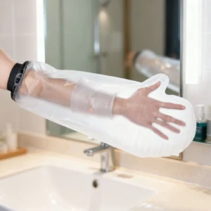 Bathing Cover Rainproof Transparent PVC Children Arm Protective Cover for Shower Kids Arm Cover for Shower