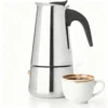 Portable Coffee Pot Stainless Steel Mocha Espresso Latte Percolator Stove Coffee Maker Pot Percolator Drink Tool for Home Office