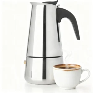 Portable Coffee Pot Stainless Steel Mocha Espresso Latte Percolator Stove Coffee Maker Pot Percolator Drink Tool for Home Office