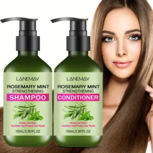 Rosemary Mint Strengthening Shampoo and Conditioner Set, Moisturizing with Rosemary Extract for Healthier, Stronger Hair