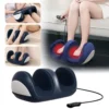 Electric Foot Massager Deep Tissue Heated Shiatsu Kneading Roller Calf Vibration Machine with Remote Control Relaxtion