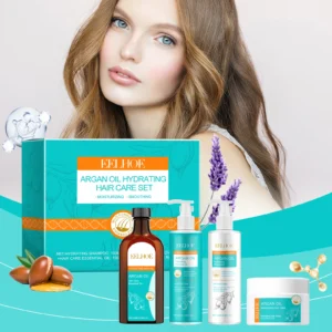 Argan Oil Hair Care Set Smoothing Soften Repairing Damaged Keratin Reduce Split Ends Moisturizing Shampoo Conditioner Set