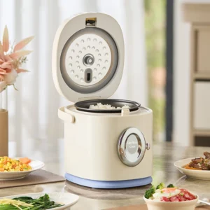 Electric Rice Cooker Mini Rice Cooker Compact Rice Cooker Baby Food Pot Automatic Keep-Warm Function Non-stick Inner Pot