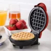 Mini Electric Waffle Maker Double-Sided Heating Household Sandwich Maker Breakfast Roaster Small Kitchen Dessert Cooking Machine