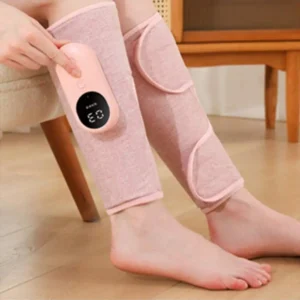 Portable Heated Leg Massager with Air Compression Rechargeable Calf Relaxation Device for Home Use