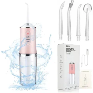 Portable Electric Oral Irrigator Water Flosser Rechargeable Dental Cleaning Device Rechargeable Water Dental Flosser