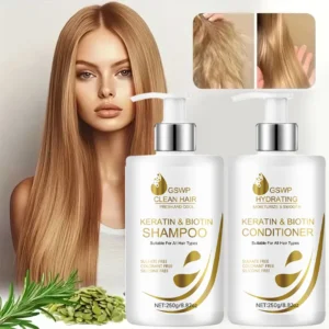 Premium Biotin Hair Care Set for Soft, Clean & Healthy-Looking Hair Daily Use Biotin Shampoo