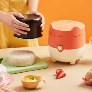 Mini Rice Cooker Small Domestic Cooking Pot Smart One-Key Operation Red Kawayi Kitty Design Midea Fox Line