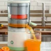 Multi-functional portable electric orange juice machine with juice-frying cup for household residue juice separation juicer.