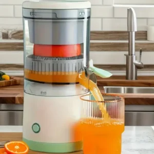Multi-functional portable electric orange juice machine with juice-frying cup for household residue juice separation juicer.