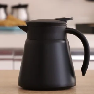 Thermal Coffee Carafe Tea Pot Stainless Steel Double Wall Vacuum Insulated, Hot & Cold Retention, Cool Touch Handle