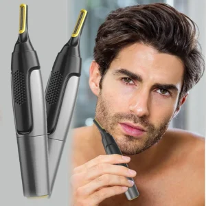 Nose Hair Trimmer Electric Waterproof Hair Shavers Man Portable Nose Ear Hair Eyebrow Cutter Grooming Trimmer