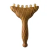 Portable Wood Meridian Massage Comb Promote Hair Meridians Body Anti-static 6-beads Sheep Horn Head Massager Gua Sha Tool