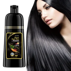 Black Color Hair Dyeing Shampoo Natural Herbal Instant Coloring Shiny Hair Dye Shampoo Cleaning Nourishing Hair