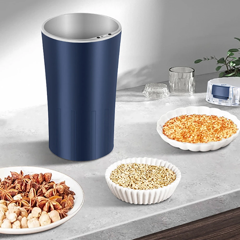 Electric Grain Grinder 8 Blades Coffee Beans Grinders Stainless Steel Nuts Bean Grain Mill Herbs Grinding Machine