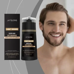 Men Hair Dye Shampoo Gray White Hair Coverage Natural Herbal Ingredient Brown Hair Coloring Black Beard Color Shampoo
