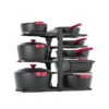 8Tier Pots and Pans Organizer under Cabinet, 15.83 Height Heavy Duty Pot Pan Organizer Kitchen Cabinet Organization and Storage,