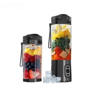 Portable Electric Juice Maker Blender USB Rechargeable Fruit Mixer 6 Blades Juicer for Shakes Smoothies Fresh Juicing Cup