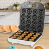 Mini Donut Maker 16-Hole Nonstick Electric Aluminum Donut Press for Home Breakfast Desserts Snacks