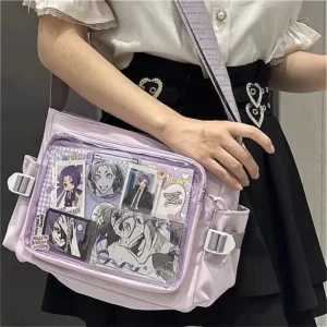 Transparent Postcard Display Shoulder Women Badge DIY Decoration Crossbody Bag Anime Expo Class Tote Itabagw