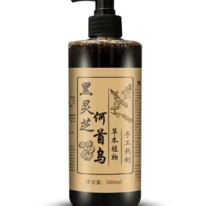 Black Ganoderma Shampoo Herbal Scalp Treatment Oil Control Anti Dandruff Itch Relief Nourishing Roots