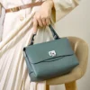Women's Genuine Leather Top-Handle Bag Simple Fashion Envelope Luxury Brand Shoulder Handbag Small Crossbody for Female