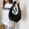 Homefish Nylon Hobos Crossbody Bags Solid Casual Zipper Bags Fashion High Capacity Solid Color Single Shoulder Totes Bag