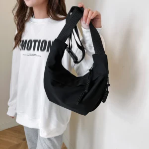 Homefish Nylon Hobos Crossbody Bags Solid Casual Zipper Bags Fashion High Capacity Solid Color Single Shoulder Totes Bag