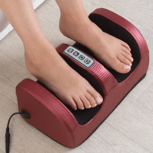 Electric Foot Massager Shiatsu Kneading Deep Tissue Relax Heated Roller Calf Pain Relief Fatigue Muscles Vibrator Machine Health