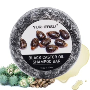 Black Castor Shampoo Bar Shampoo and Conditioner, Made With Castor Extract, Nourishes And Cares For All Hair Types.