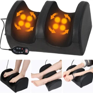 Heated Foot Massager Electric Deep Kneading Calf Tissue Massage Relief Plantar Fasciitis Promote Blood Circulation
