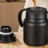 Large-capacity handle vacuum insulated flask, thermos, teapot, water bottle - perfect gift