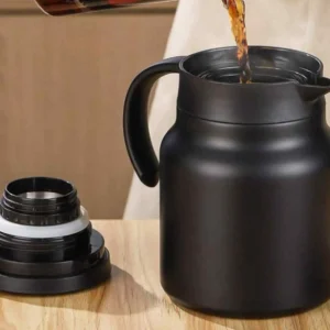 Large-capacity handle vacuum insulated flask, thermos, teapot, water bottle - perfect gift