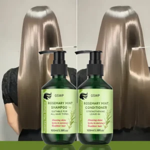 Rosemary Mint Strengthening Shampoo Conditioner Set, Infused With Rosemary And Mint Extracts, Deeply Moisturizes Hair