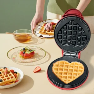 Mini Waffle Maker Nonstick Pancake Bubble Egg Cake Oven Pan Sandwich Cake Baking Tray for Quick Breakfasts Snacks and Desserts
