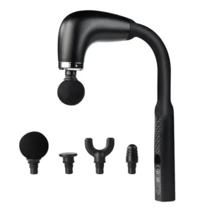 Long-Handle Portable Fascia Gun Handheld Deep Tissue Massager Adjustable Speed Percussion Massager for Body Neck Back Leg