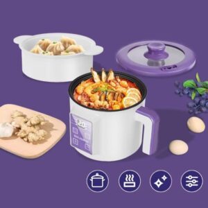 Mini Electric Rice Cooker Double Layer Multi Cooker Non-Stick Smart MultiCooker Electric Cooker Steamed Rice Pot for Home