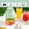 Electric Juicer Cup 6 Blades Blender Milkshake Machine USB Portable Fruit Milk Mixing Tool Mini Fresh Juice Blender