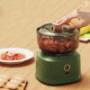 Mini Wireless Electric Garlic Press Dual Purpose Garlic Puree Usb Charging Kitchen Food Shredder Meat Grinder Vegetable