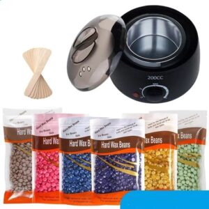 Wax Heater Kit for Hair Removal Wax Melting Machine with Waxing Beans Depilation Paraffin Warmer Waxing Dipping Pot