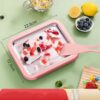 Home Small Children's Frying Ice Machine Homemade DIY Ice Cream Machine Plug-in-free Smoothie Frying Plate