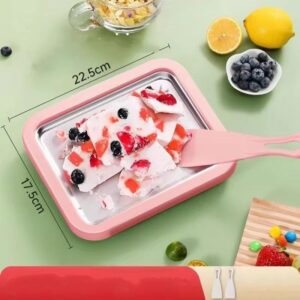 Home Small Children's Frying Ice Machine Homemade DIY Ice Cream Machine Plug-in-free Smoothie Frying Plate