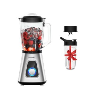 Smoothie Maker with Glass Jar Personal Blender for Frozen Fruit Drinks And Sauces