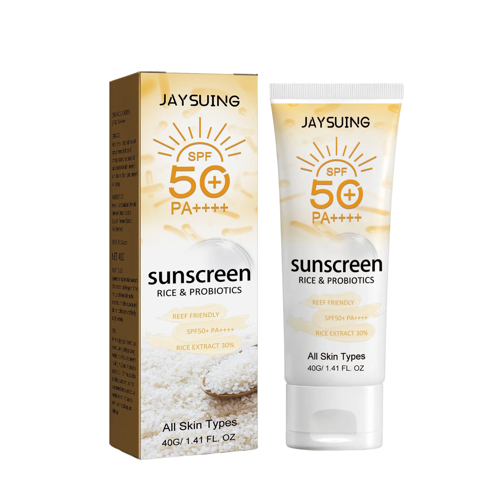 Summer Probiotic Organic Sunscreen Outdoor Isolation Uv Protection Spf 50 Moisturizing Whiten Skin Body Sunblock