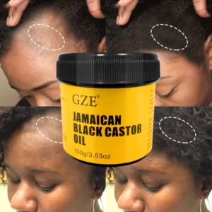 Black Castor Oil Pure Cold-Pressed for Hair Growth, Skin Moisturizing and Scalp Health - Promoting Thick Hair