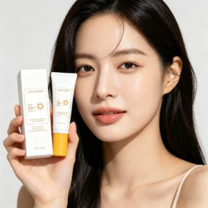 Sunscreen Spf 50 Anti UV Protection Waterproof Even Skin Tone Matte Finish Summer Outdoor Tinted Moisturizer 50g