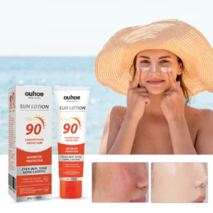 Sun Lotion Facial Body Long Lasting Summer Outdoor Isolation Protection UV Refreshing Light Moisturizing Cream
